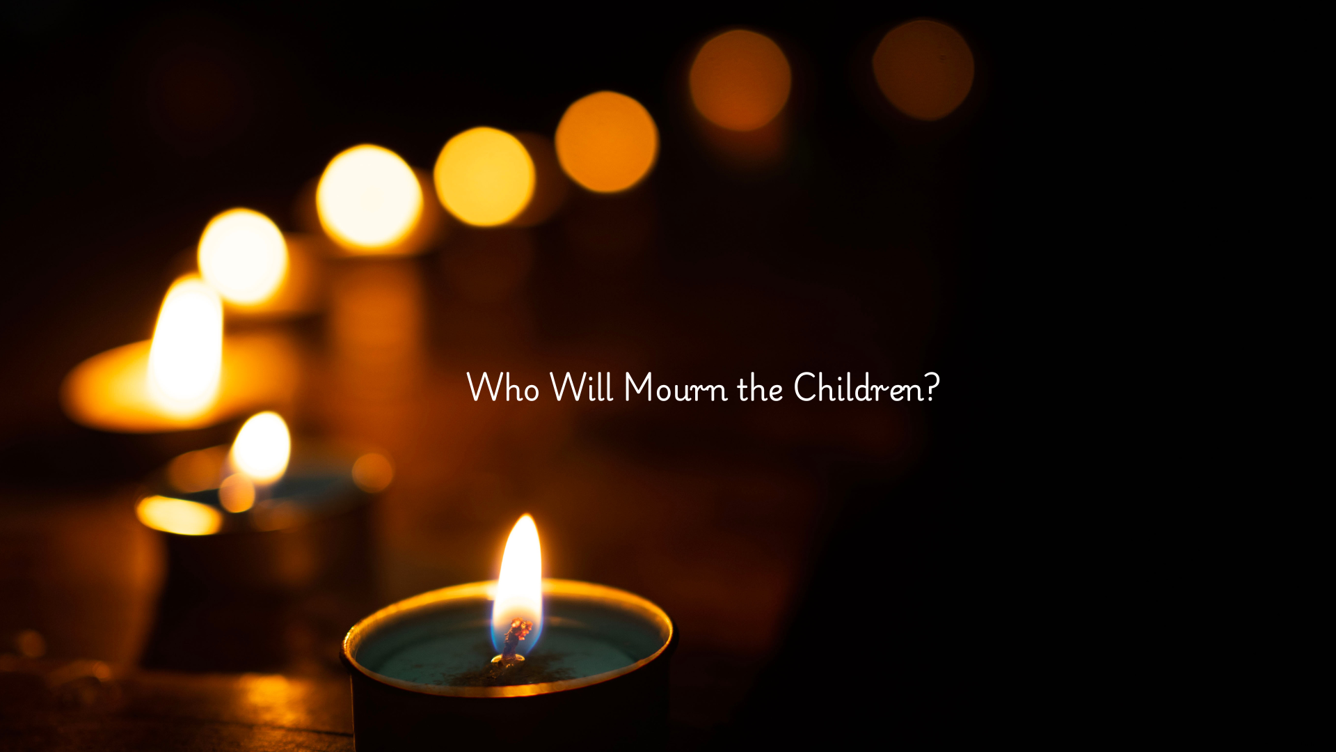 America Cries for the Famous but Not for Its Children
